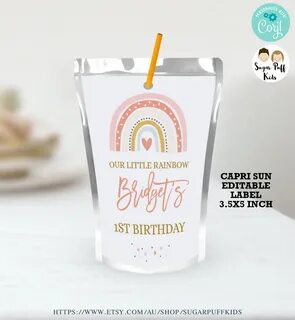 Diy Capri Sun Labels Printable