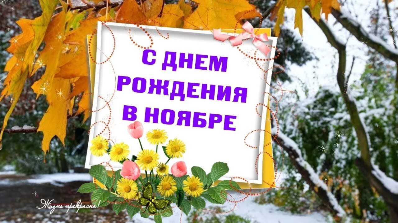 Поздравление ноября