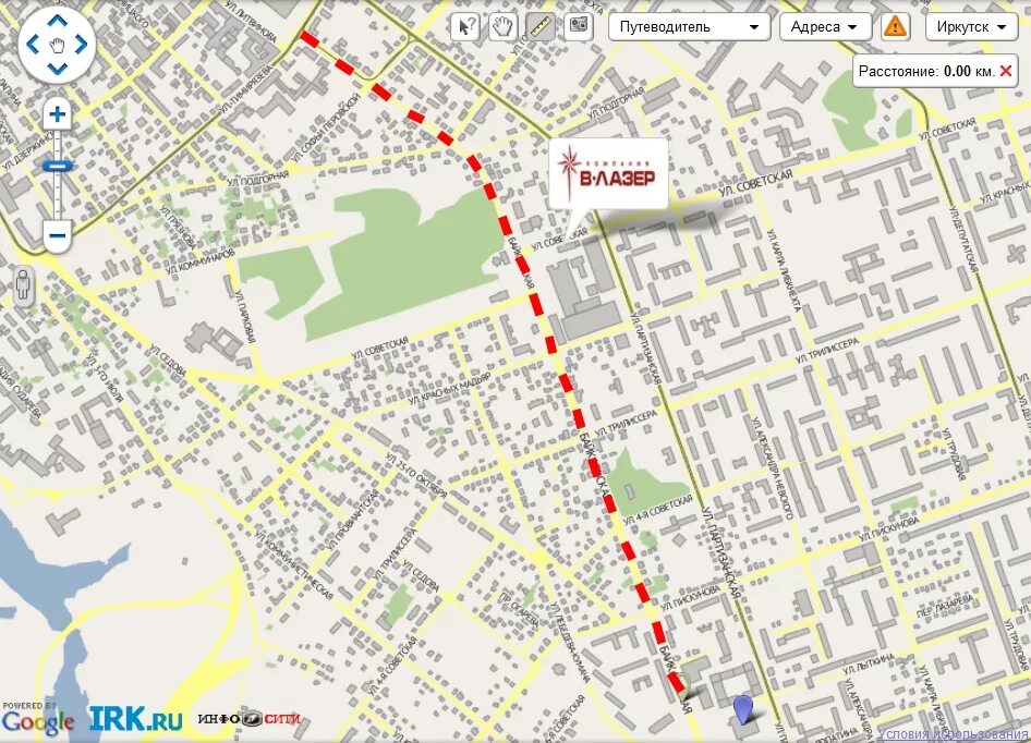 карта иркутска академическая
