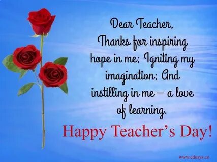 Happy to be a teacher