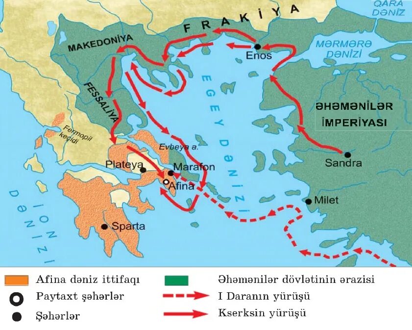 Греко-персидские войны. Поход Ксеркса. Греция в греко персидских войнах.