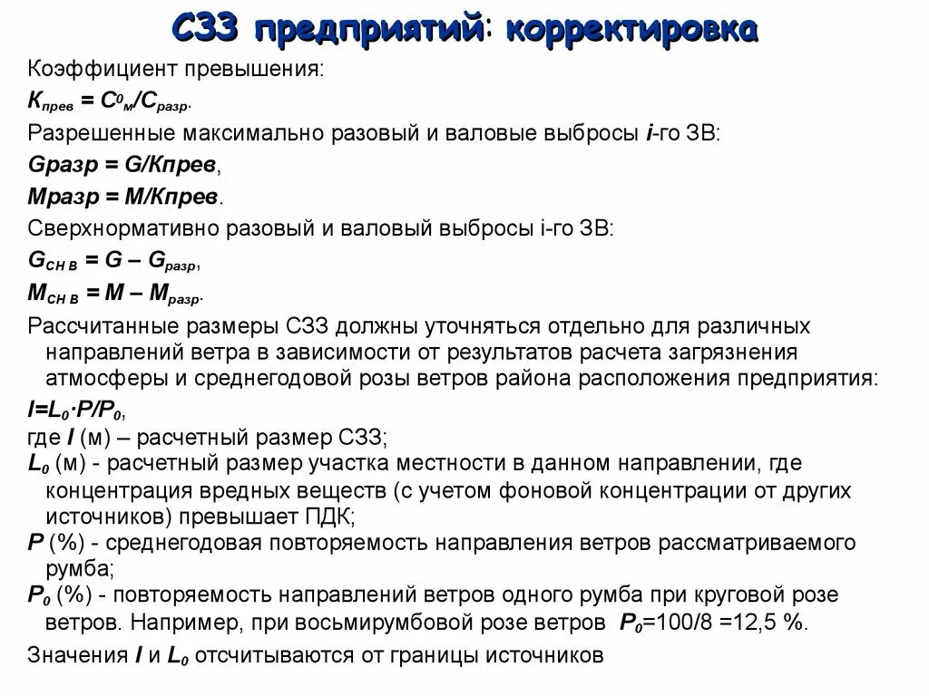 Превышение допустимых выбросов