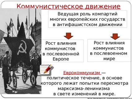 Как развивалось коммунистическое движение после первой мировой