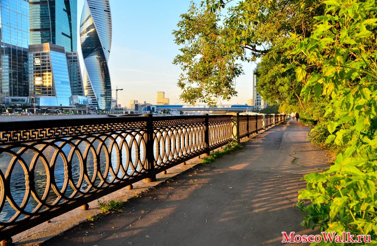 Набережные москвы для прогулок