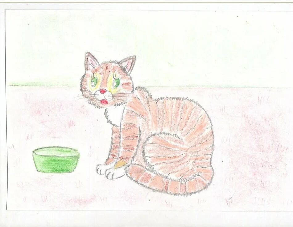 Произведение котенок благинина. Благинина котенок. Кошка рисунок для детей. Иллюстрация к стихотворению котенок. Рисунок к стихотворению Благиной котенок.