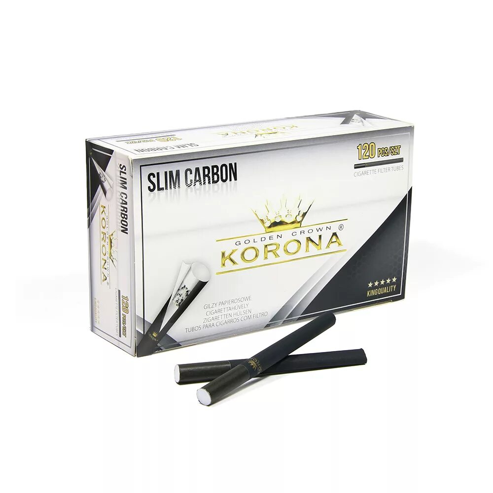 Сигареты 6.5 мм. Гильзы сигаретные Korona Slim Carbon 120. Гильзы для сигарет Korona Slim 500. Гильзы сигаретные Korona Slim 250. Гильзы с фильтром Korona Mega Pack (1000).