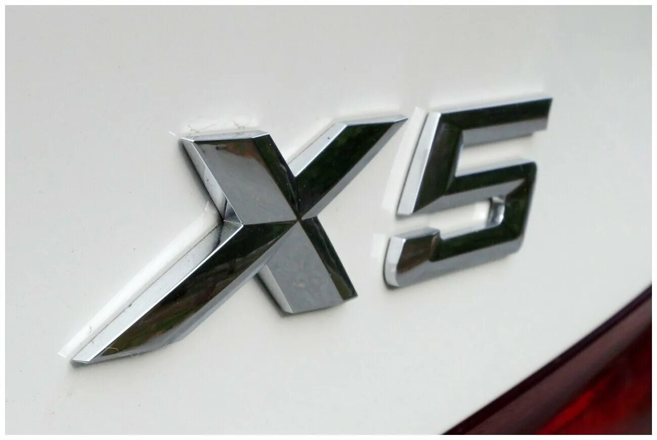Надпись эмблема табличка наклейка на крышку багажника X5 (хром) BMW, БМВ - купит