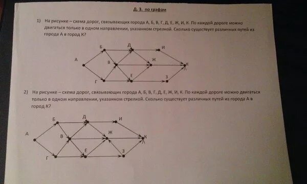 Самостоятельная работа по графам 7 класс статистика. Графы Информатика 9 класс. Графы на рисунке схема дорог.