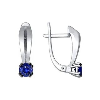 Серьги из белого золота 585 пробы