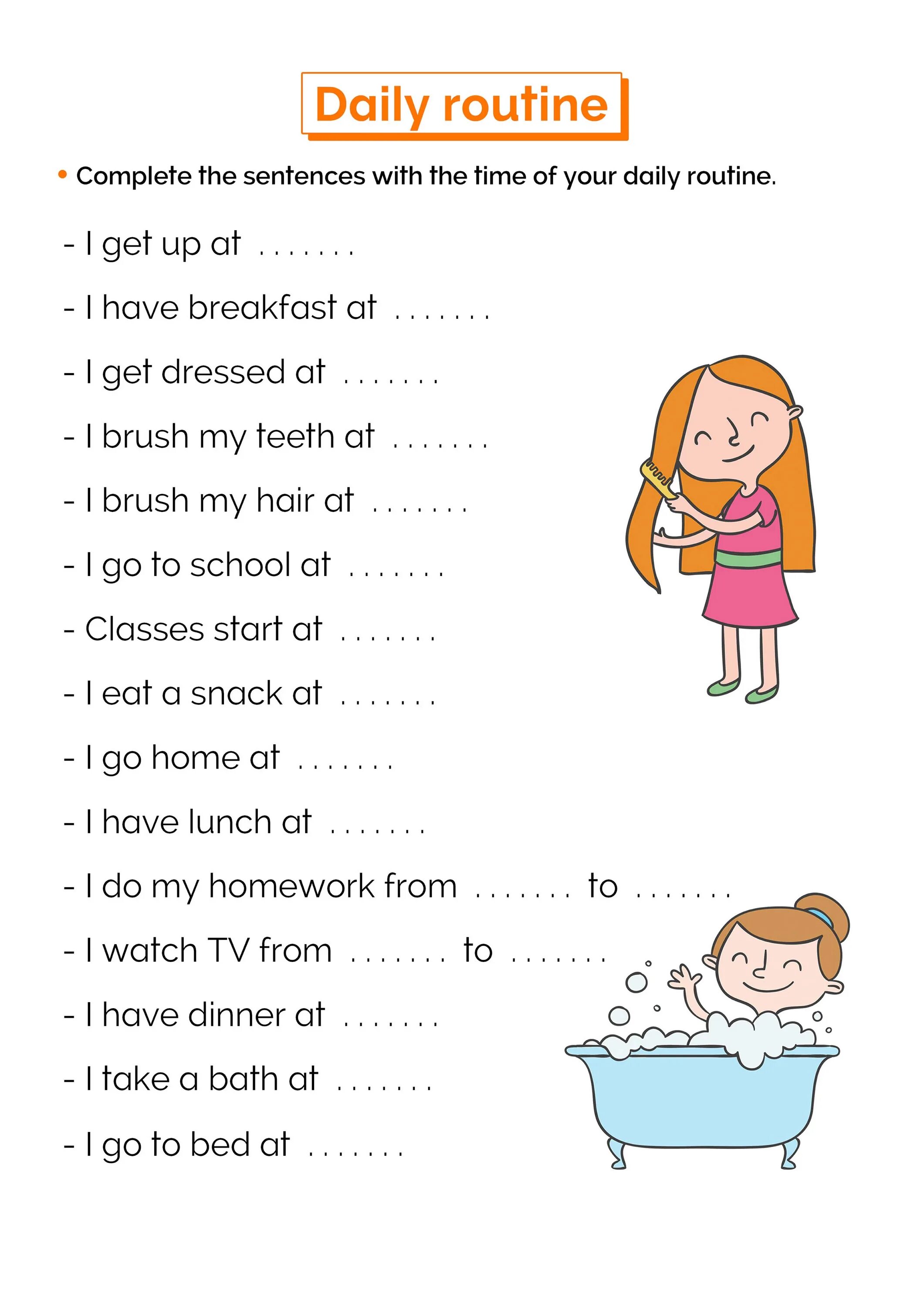 Time reading task
