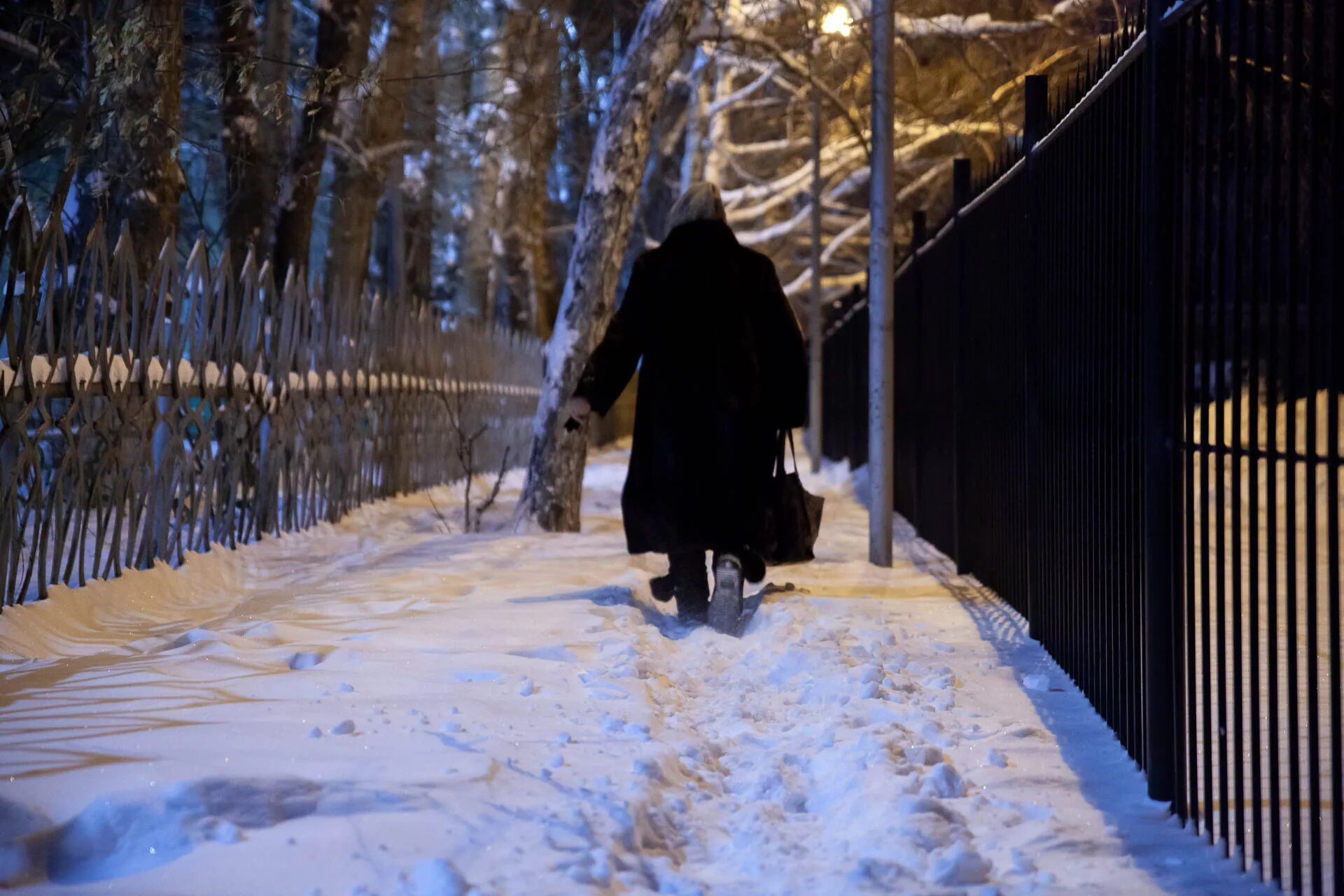 Утро после снежной бури. Снег более 5 м.