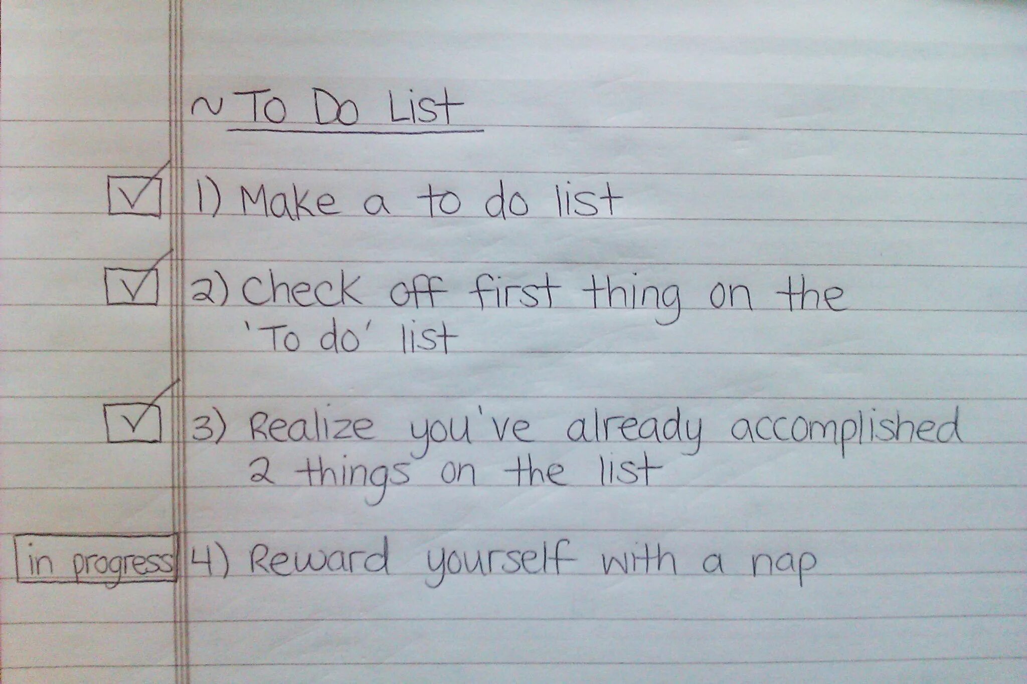 The check off