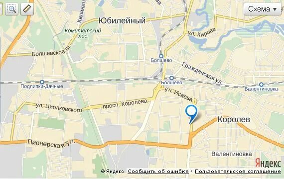 код королева московская область