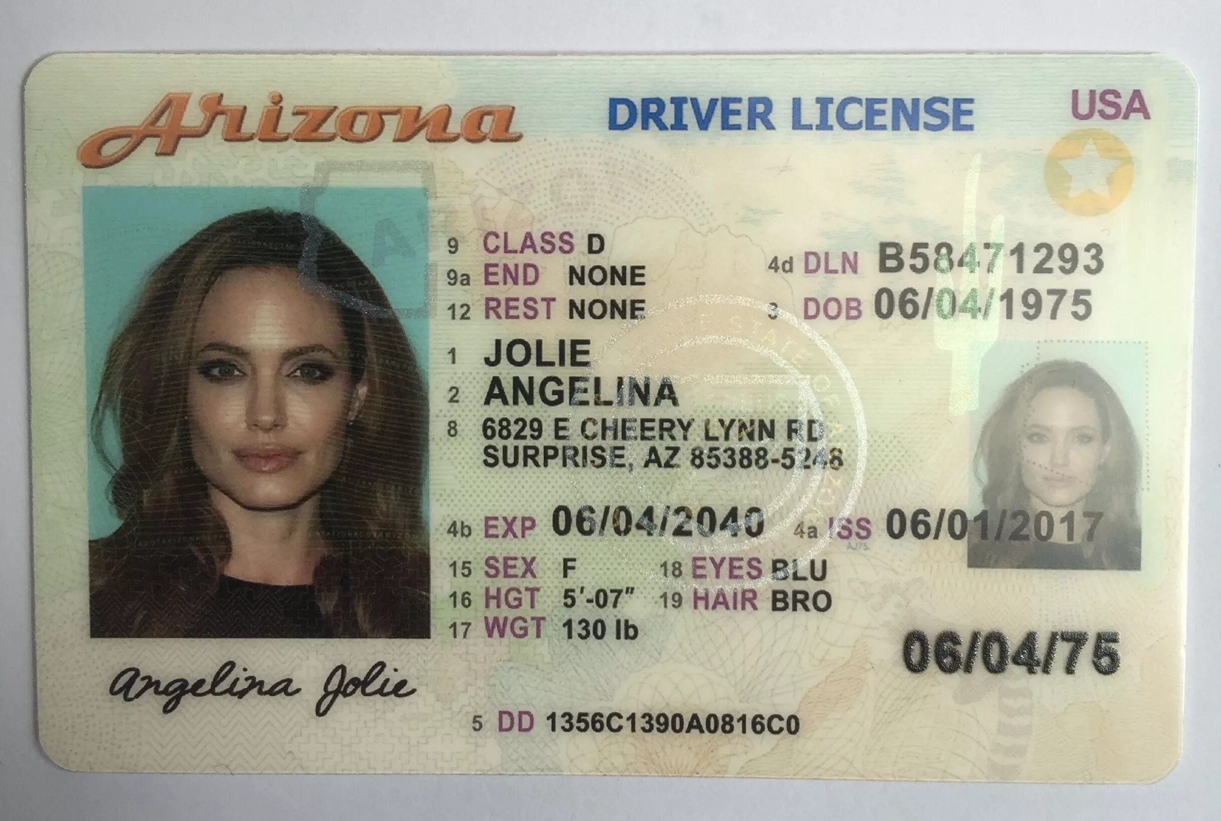 Американский ID. ID Card США. Id uk
