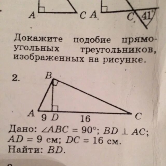 Угол ABC 90 градусов bd. В треугольнике АВС С 90 градусов СД высота. Найти bd в треугольнике. АС перпендикулярна БД.