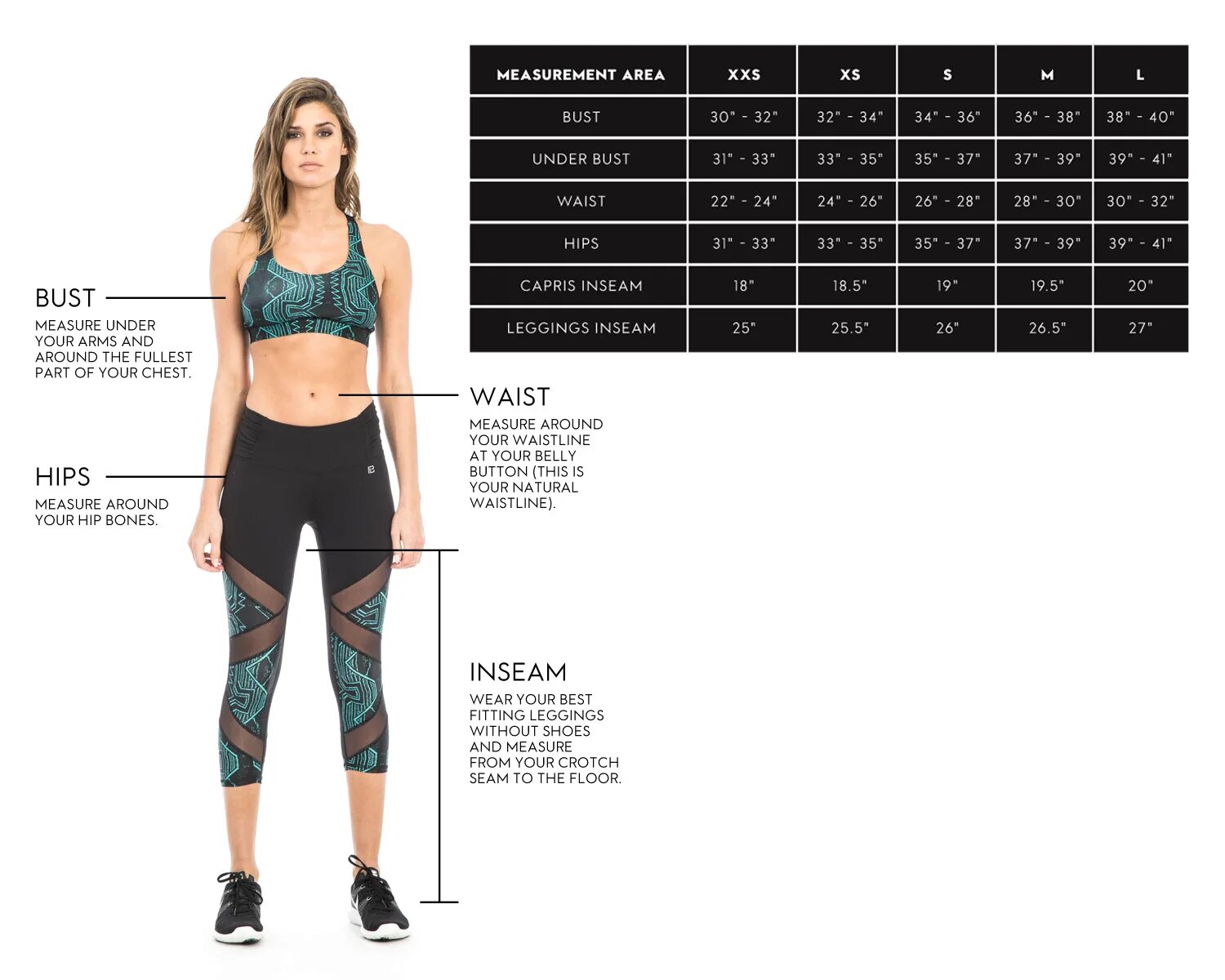 Under measuring. Measure bust. under measurement.