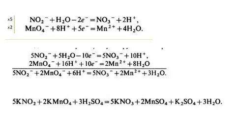Kno2 ki h2so4 i2 no k2so4 h2o