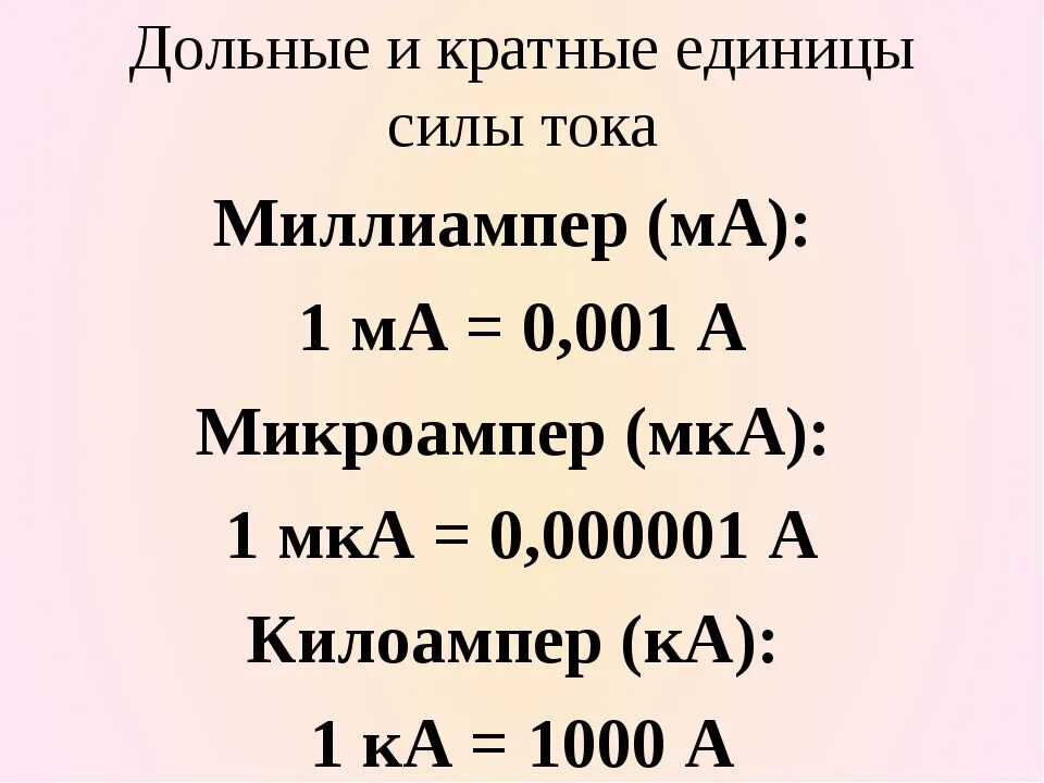 Дольные и кратные единицы силы тока. Дольные единицы измерения. Кратные единицы измерения силы тока. Дольные и кратные единицы измерения ампер.