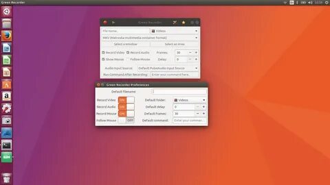 Запись экрана ubuntu