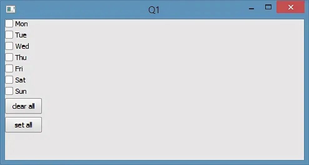 Qt checkbox. Qt checkbox