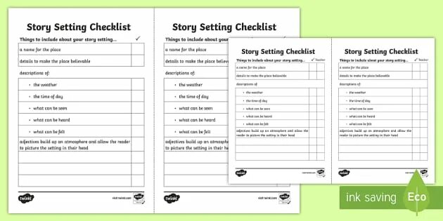 Description of settings. Setting of the story. story setting description пример. checklist for story summaries. story set.
