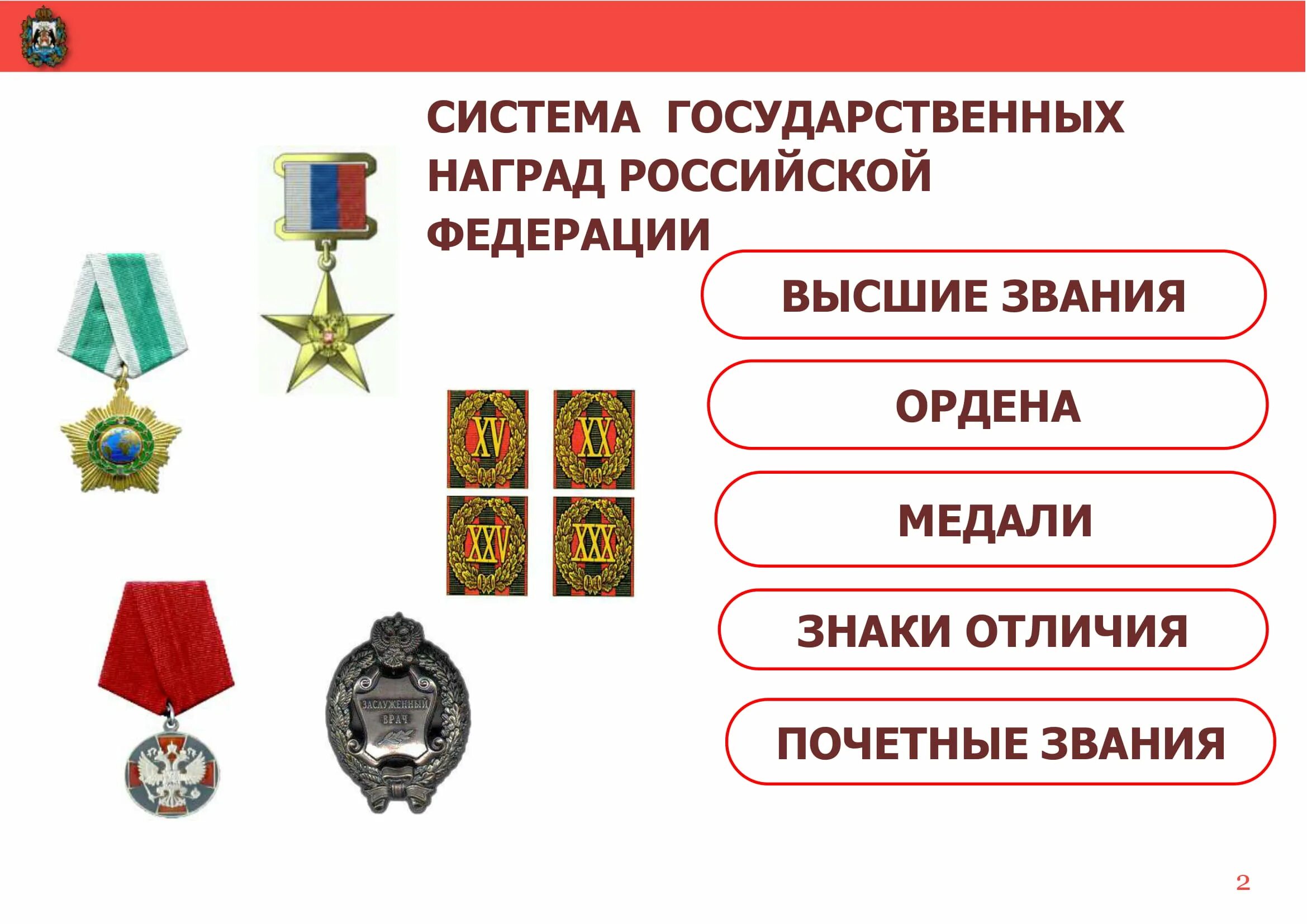 Награда значение