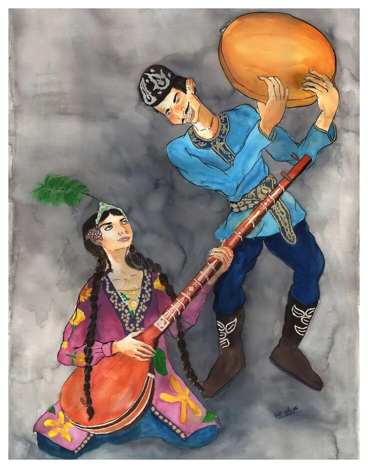 Узбекский рисунок. Дутар уйгурский национальный музыкальный инструмент. Двенадцать уйгурских мукамов. Фольклор узбеков. Инструмент музыкальный уйгурский национальный.