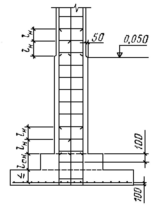 Монолитные колонны фундамент. Схема армирования столбчатого фундамента. Армирование монолитного столбчатого фундамента. Армирование фундамента под колонну. Армирование столбчатого фундамента под монолитную колонну.