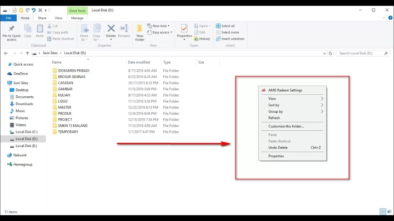 Create new item. New folder. how to change file or folder name linux.