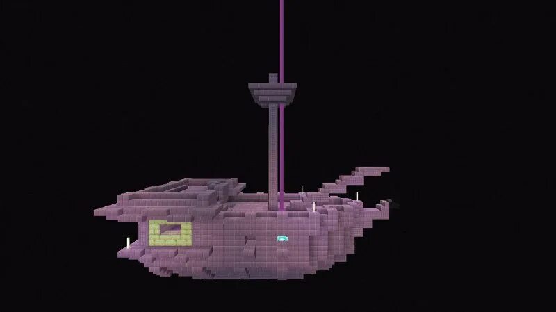 Город в эндер мире в майнкрафт. Корабль края в майнкрафте. Корабль в майнкрафте в эндер мире. Эндер корабль в майнкрафт. Эндер сити майнкрафт.