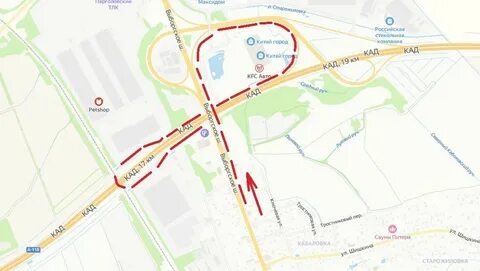 Петербургское шоссе перекрытие