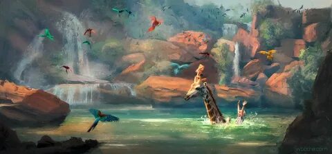 ArtStation - Kids playground, Stéphane (Wootha) Richard Game concept art, Fantas