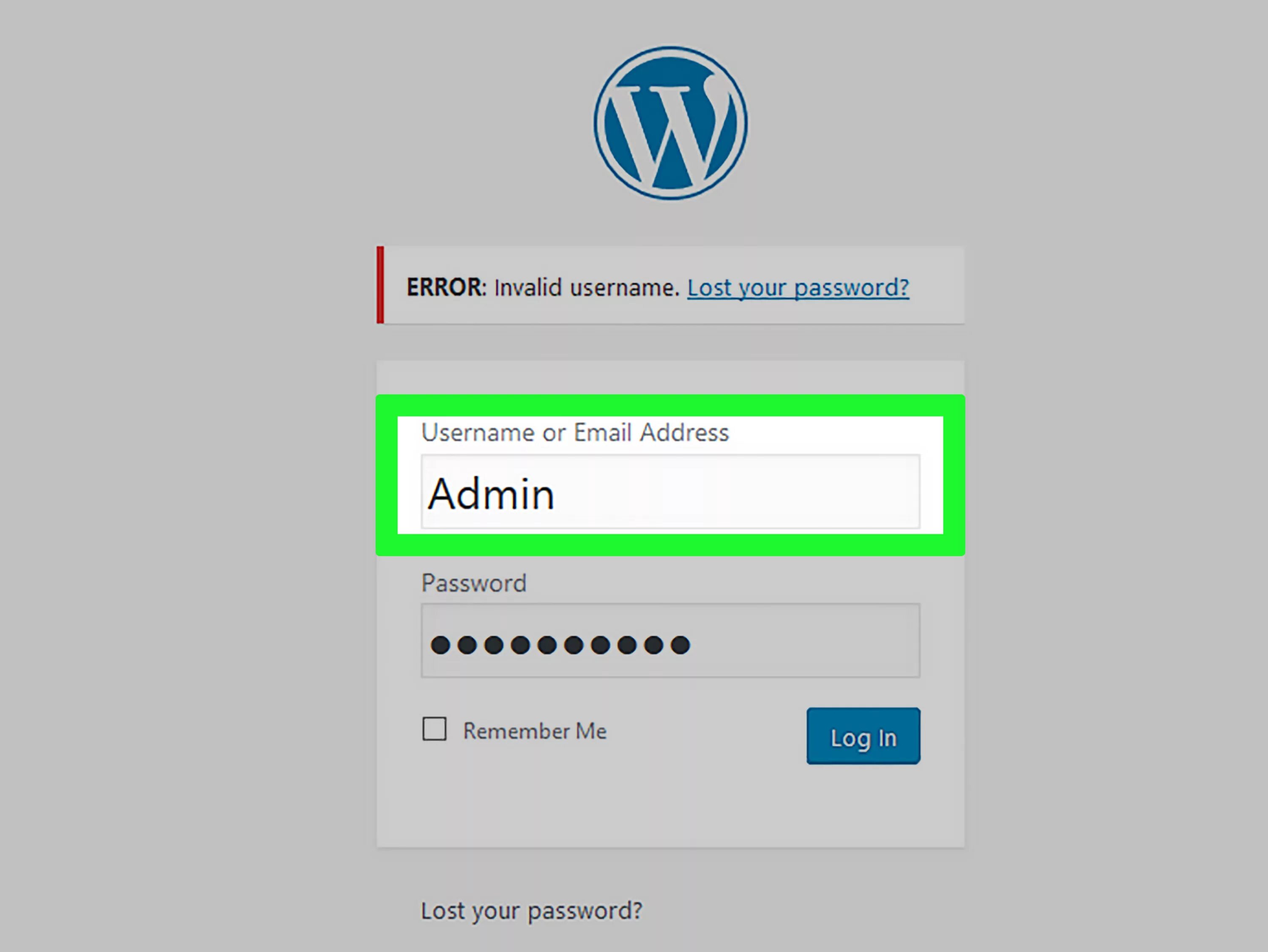 Your username and password. Username password. Invalid username or password. Invalid email address or password. Email or username.