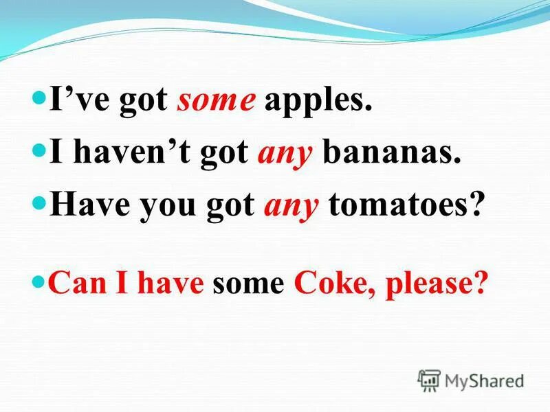 I have got apples. Have you got some Apples?. I ve got полная форма. Can i have some. I have some Apples.