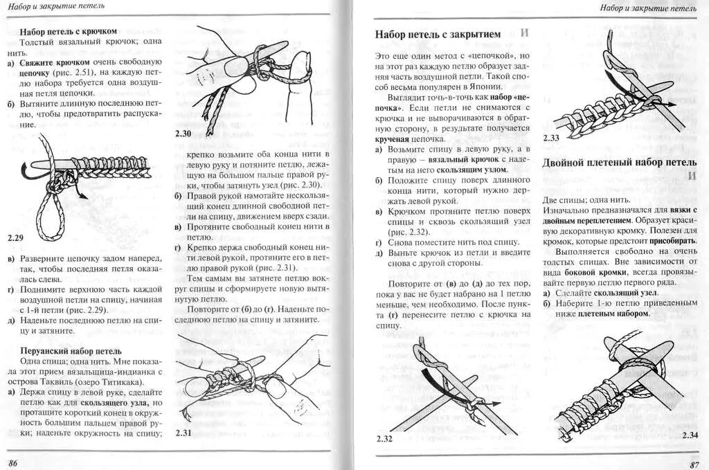 Как вязать на спицах с леской