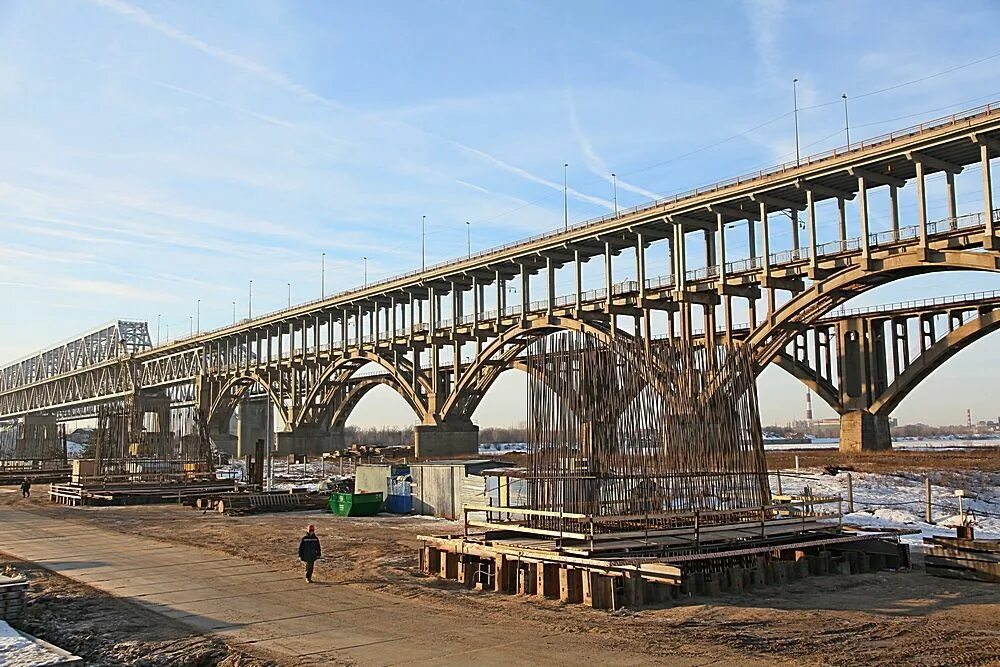 Мост через волгу в нижнем новгороде. Борский мост ЖД. Борский мост Нижегородская область. Мосты Нижнего Новгорода Борский мост. Борский мост дублер.