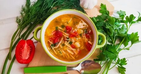 Суп из свинины с овощами