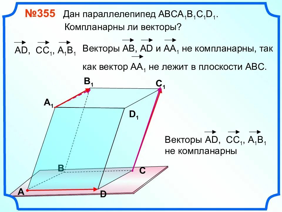 Являются ли векторы компланарными