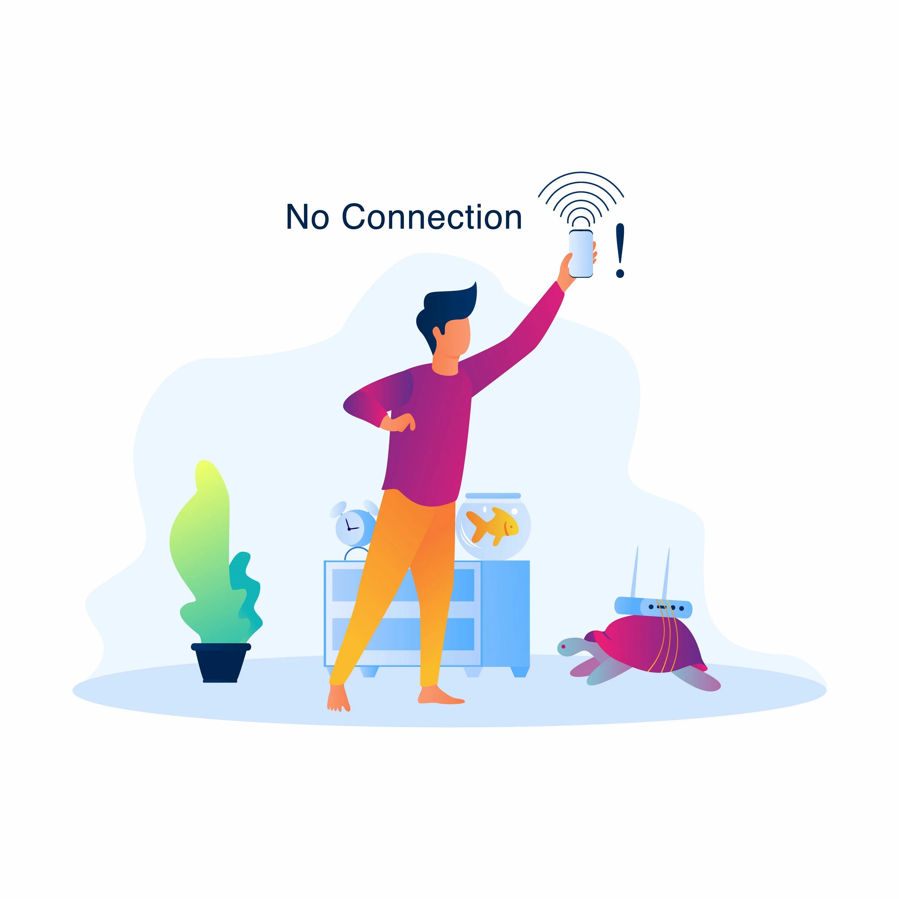 While no connected