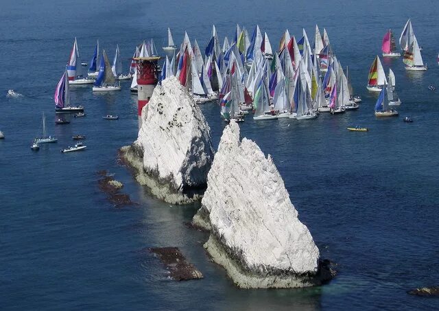 Остров Берфорд. Round the Island Race. Super Sides Island Race. ALUM Bay. Race island