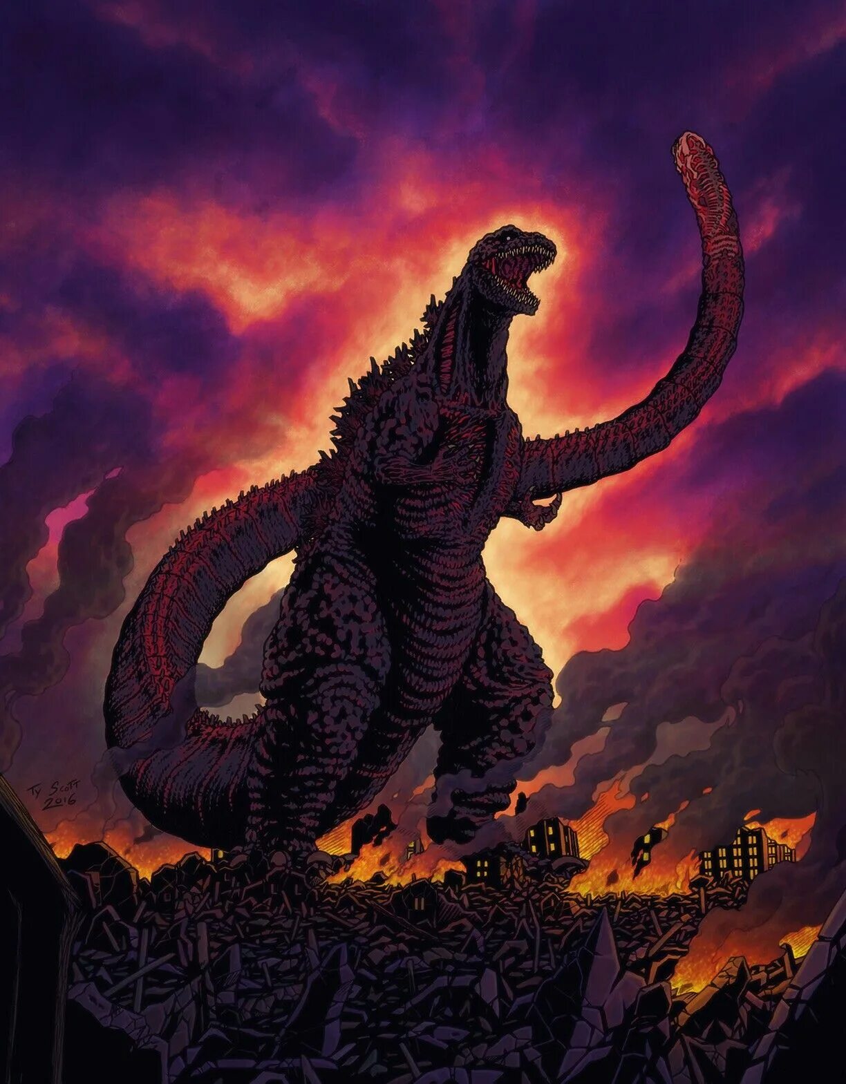 Годзилла 2016. Шин Годзилла арт. Годзилла: Возрождение / Shin Gojira (2016. Годзилла против шин годзиллы