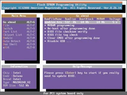 Flashing utility