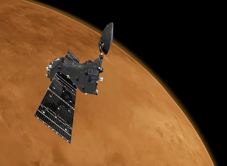 Марсианский зонд. Аппарат Trace Gas Orbiter. EXOMARS ЭКЗОМАРС. ЭКЗОМАРС Лавочкина.