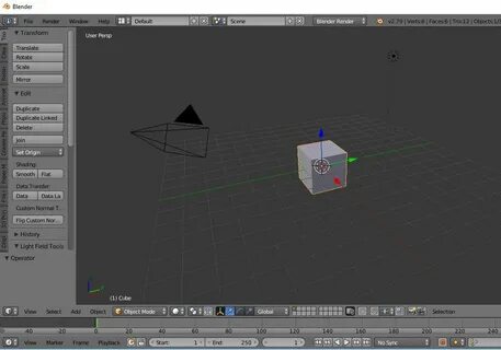 Blender куб
