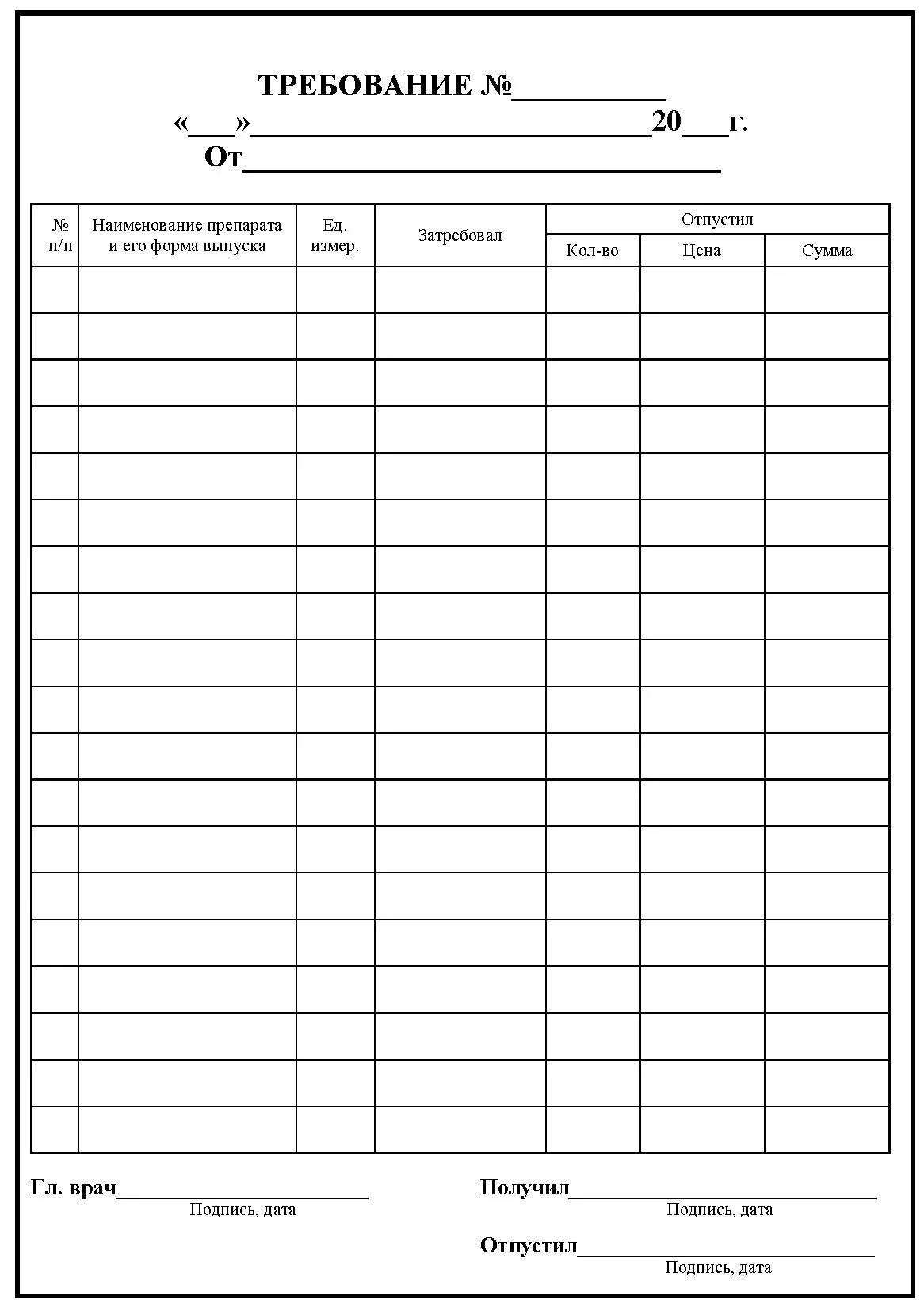 Образец бланк требование. Форма требования на медикаменты. Бланки требований на медикаменты. Требование на медикаменты бланк. Накладная на медикаменты.
