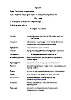 Тест по истории театра