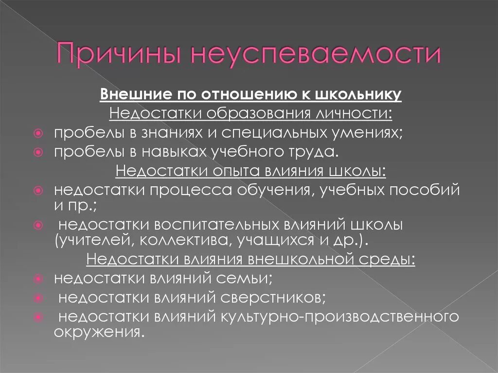 Причины школьной неуспеваемости. Причины школьной неуспеваемости младших школьников. Проблемы неуспеваемости младших школьников. Способы устранения неуспеваемости. Недостатки образовательной организации