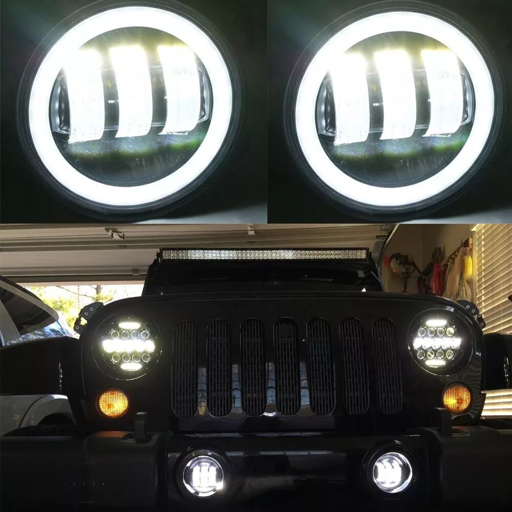 Купить дополнительный свет. ПТФ Fog Lamp 30w Ring. Фары Jeep Wrangler. Фары джип Вранглер светодиодные. Jeep Wrangler фары led.