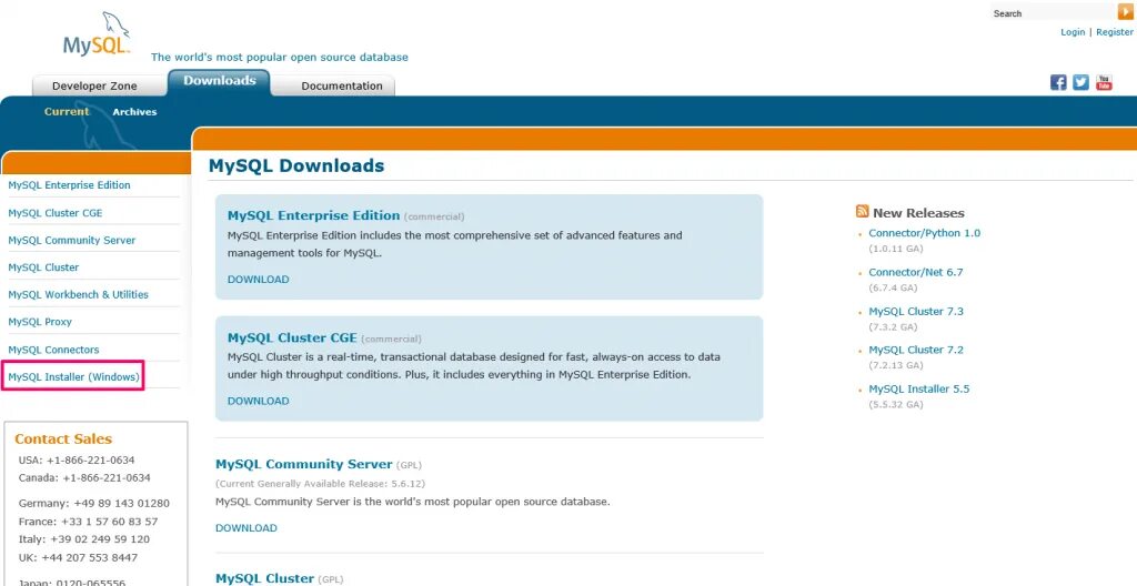 Mysql download. Mysql community server. mysql community edition. mysql net connector. steps download mysql.