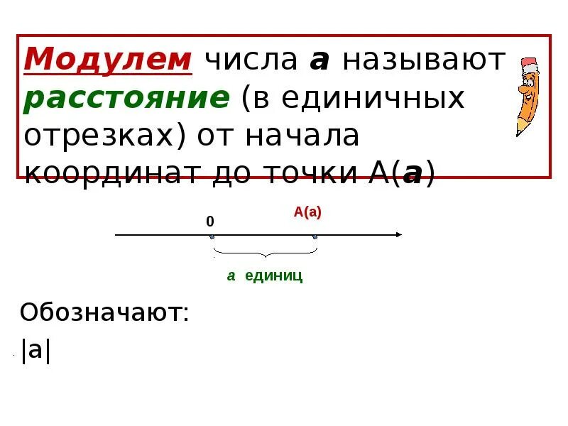 Какие числа единичные. Противоположные числа на координатной прямой. координатная прямая и противоположные числа. что называют модулем числа. модулем числа а называют расстояние от начала.